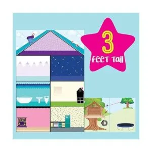 Crafttastic Jr Adhesivo de pared para casa de juegos_3