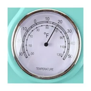 Lilys Home Reloj de pared retro de cocina con termómetro_5