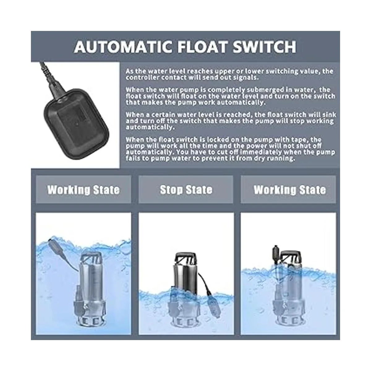 EXTRAUP Bomba de transferencia de agua de drenaje_6