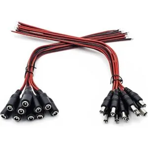 Cable de alimentación CC de 12 V 5 A conectores macho_7