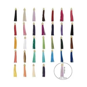 PH PandaHall Borla de cuero sintético 32 piezas de 3.3 a_2