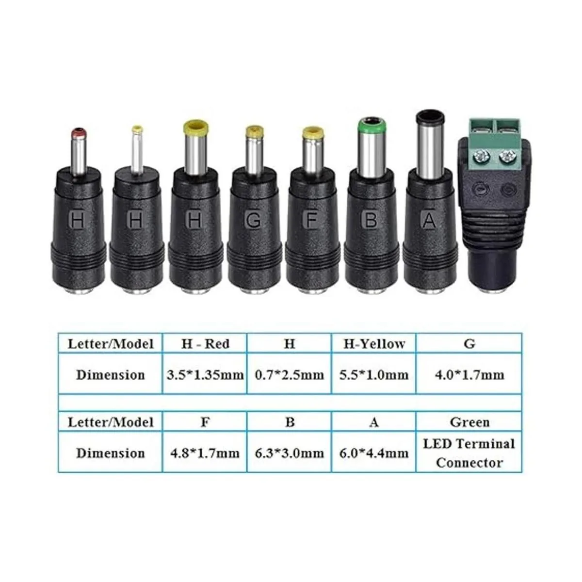 SoulBay Cargador de adaptador de CA de 12 V y 1 A con 8_3