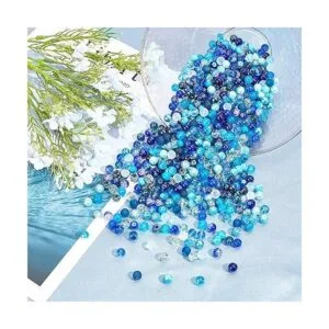 PH PandaHall 648 cuentas de vidrio azul de 24 colores de_5