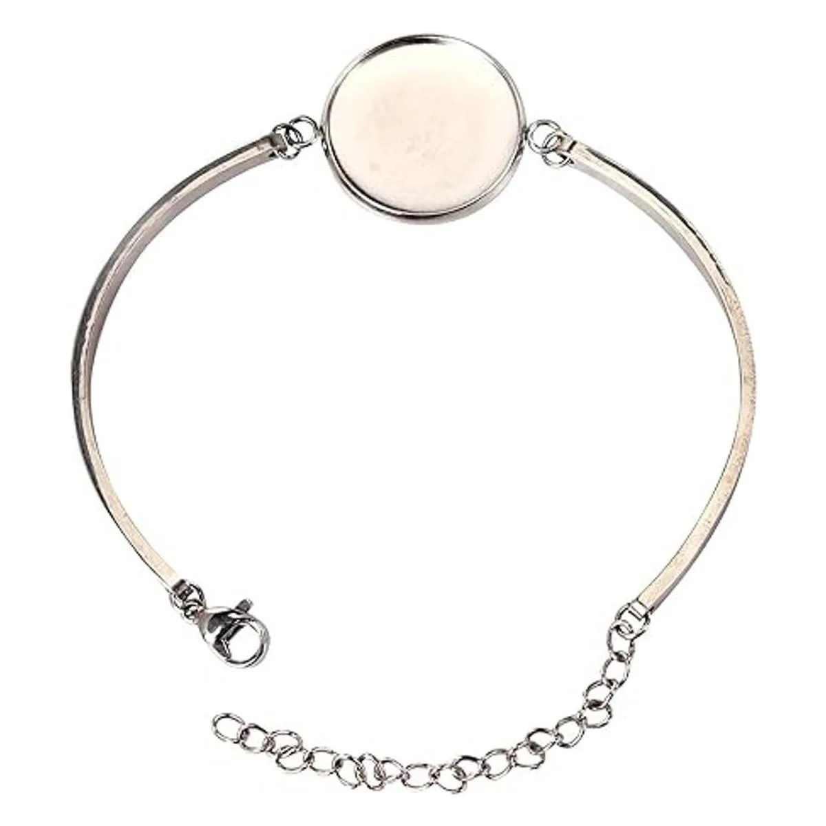 Pulsera de acero inoxidable ajustes 20 mm. cabujón de en_5