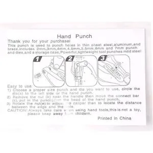 Kit de perforación de metal con hoja de perforación de_6