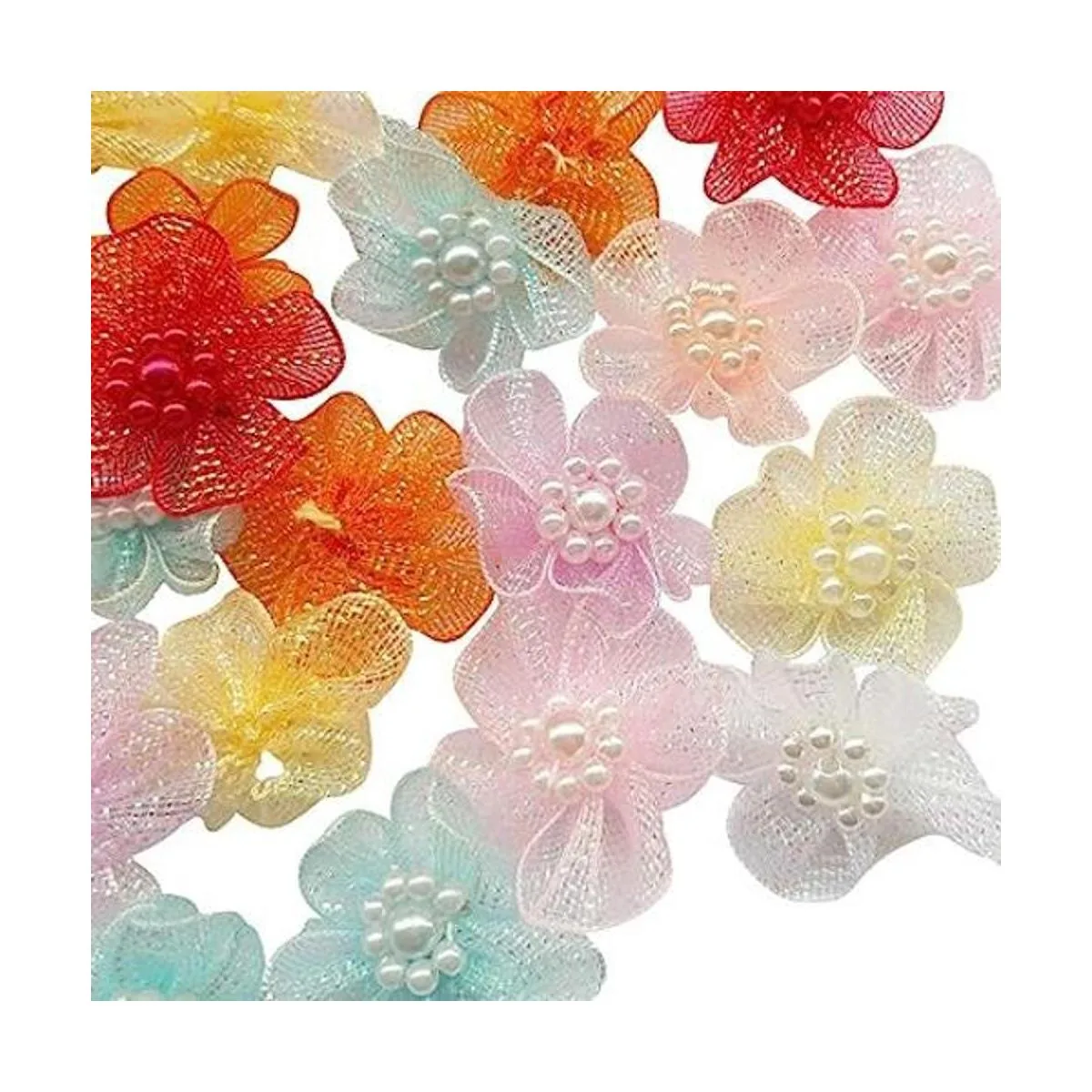 Chenkou Craft Mix Lots 40 unidades de cinta de organza de_1