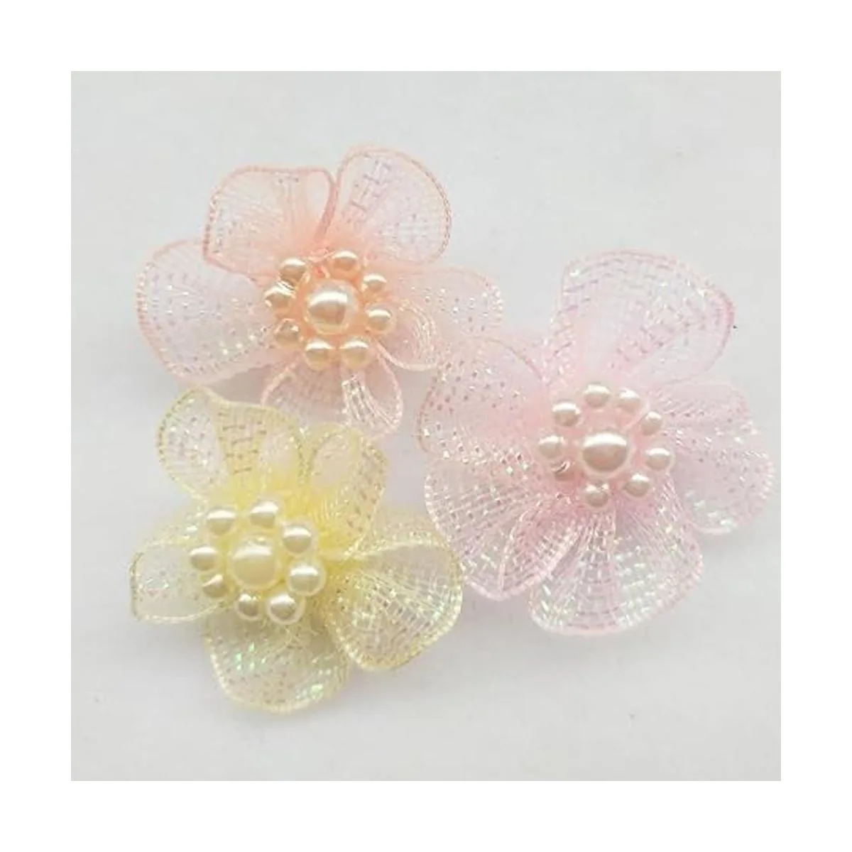 Chenkou Craft Mix Lots 40 unidades de cinta de organza de_2