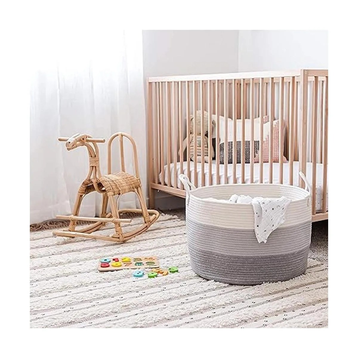 OrganiHaus Cesta de almacenamiento de cuerda extra grande_6