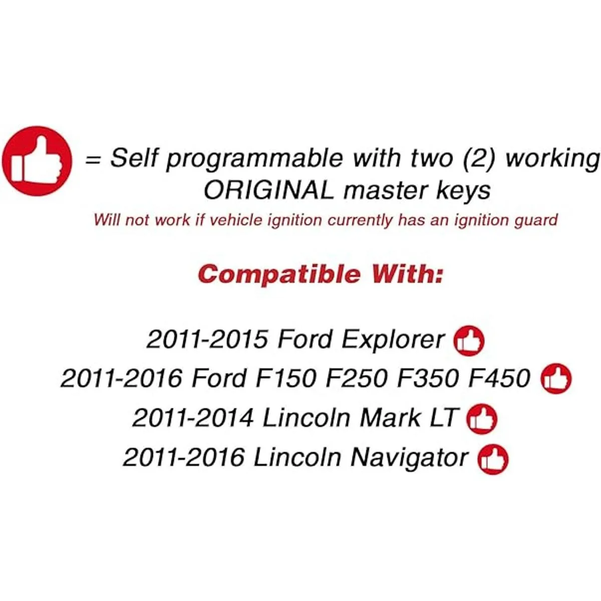 KeylessOption Llave de repuesto para llave de coche F150_4