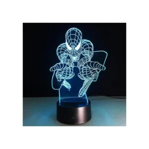 SerkyHome Luz nocturna de ilusión 3D para niños 7 colores_4