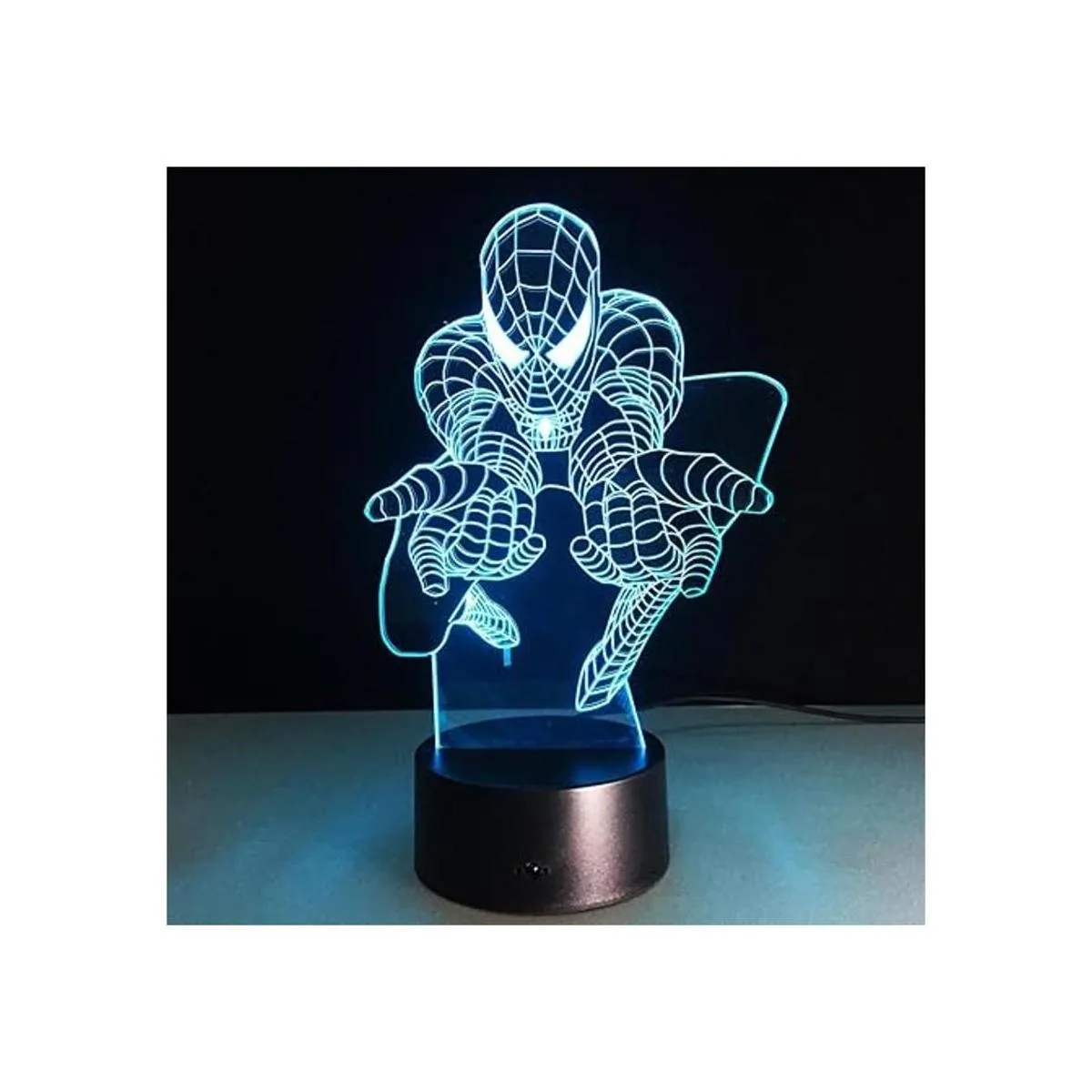 SerkyHome Luz nocturna de ilusión 3D para niños 7 colores_4