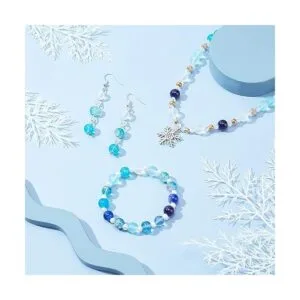 PH PandaHall 648 cuentas de vidrio azul de 24 colores de_6