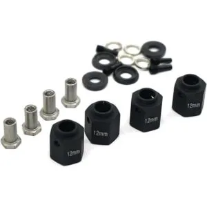 RCLions Bujes de rueda hexagonal de 0.472 in para Traxxas_1