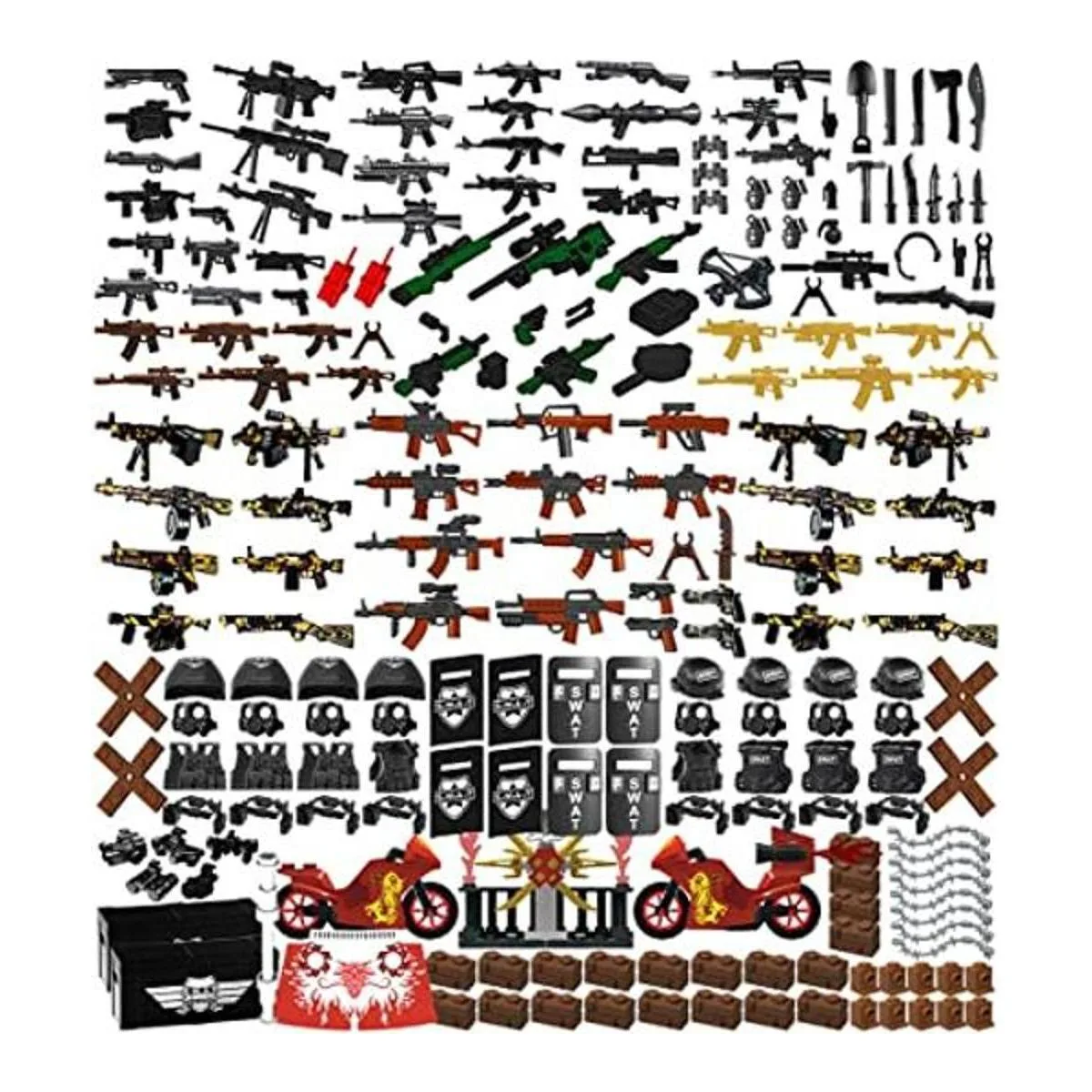 Paquete de armas 225 accesorios juego de armas_1