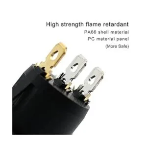 Red Light SPST Interruptor basculante redondo de 3 pines_4