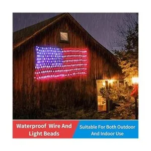MZD8391 Luces de bandera estadounidense 420 LED_5