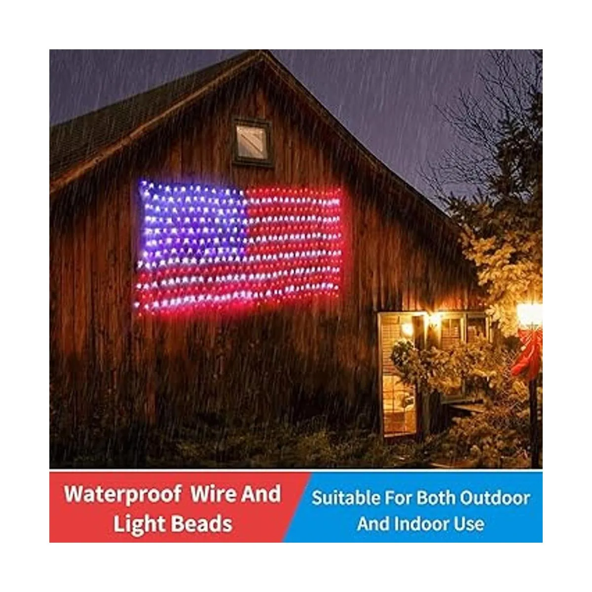 MZD8391 Luces de bandera estadounidense 420 LED_5