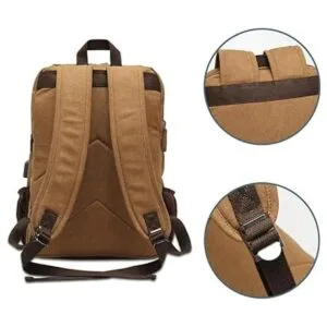 Mochila de lona para hombres y mujeres mochila vintage_5