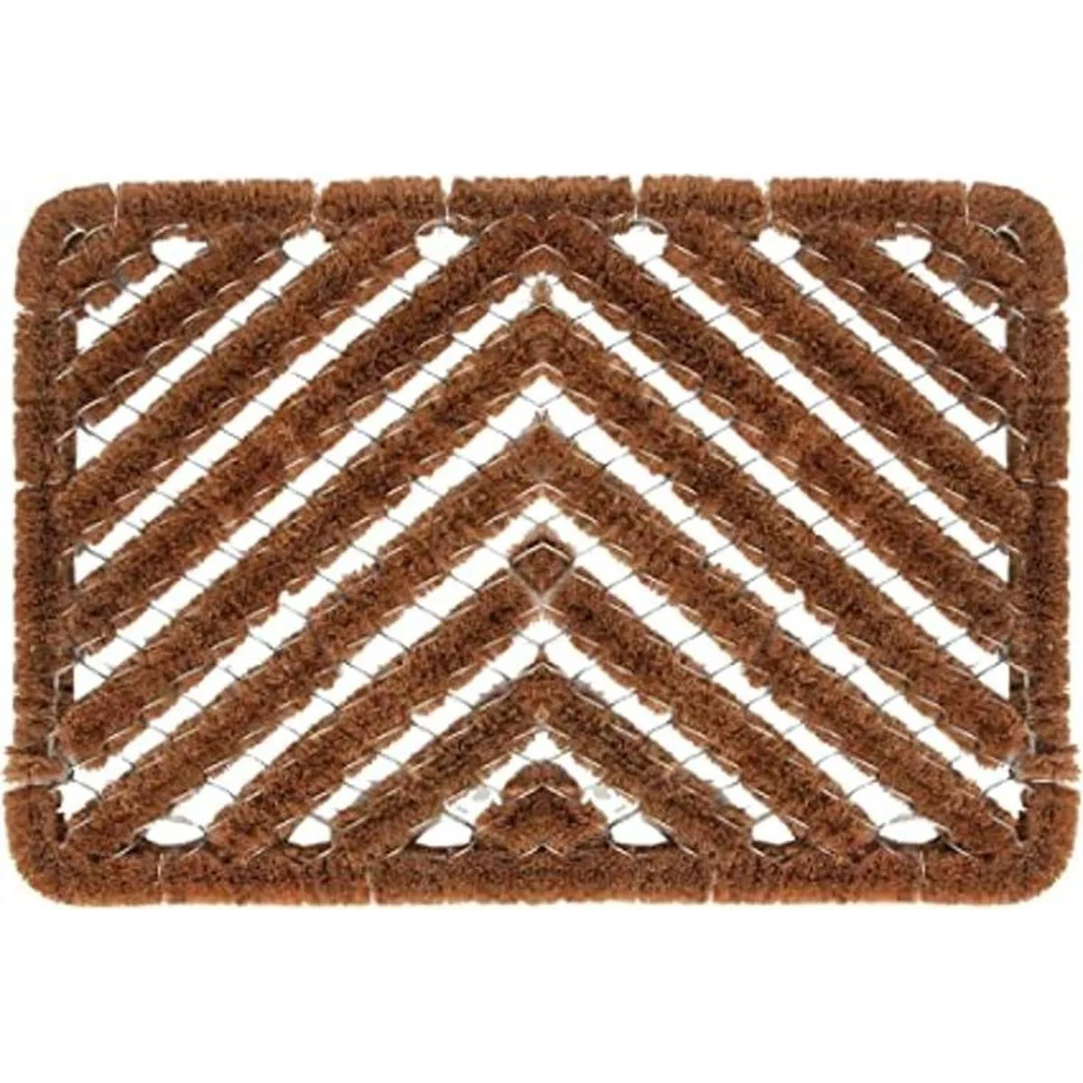 Ninamar Natural Coir Herringbone Felpudo 24.0 x 16.0 in_1