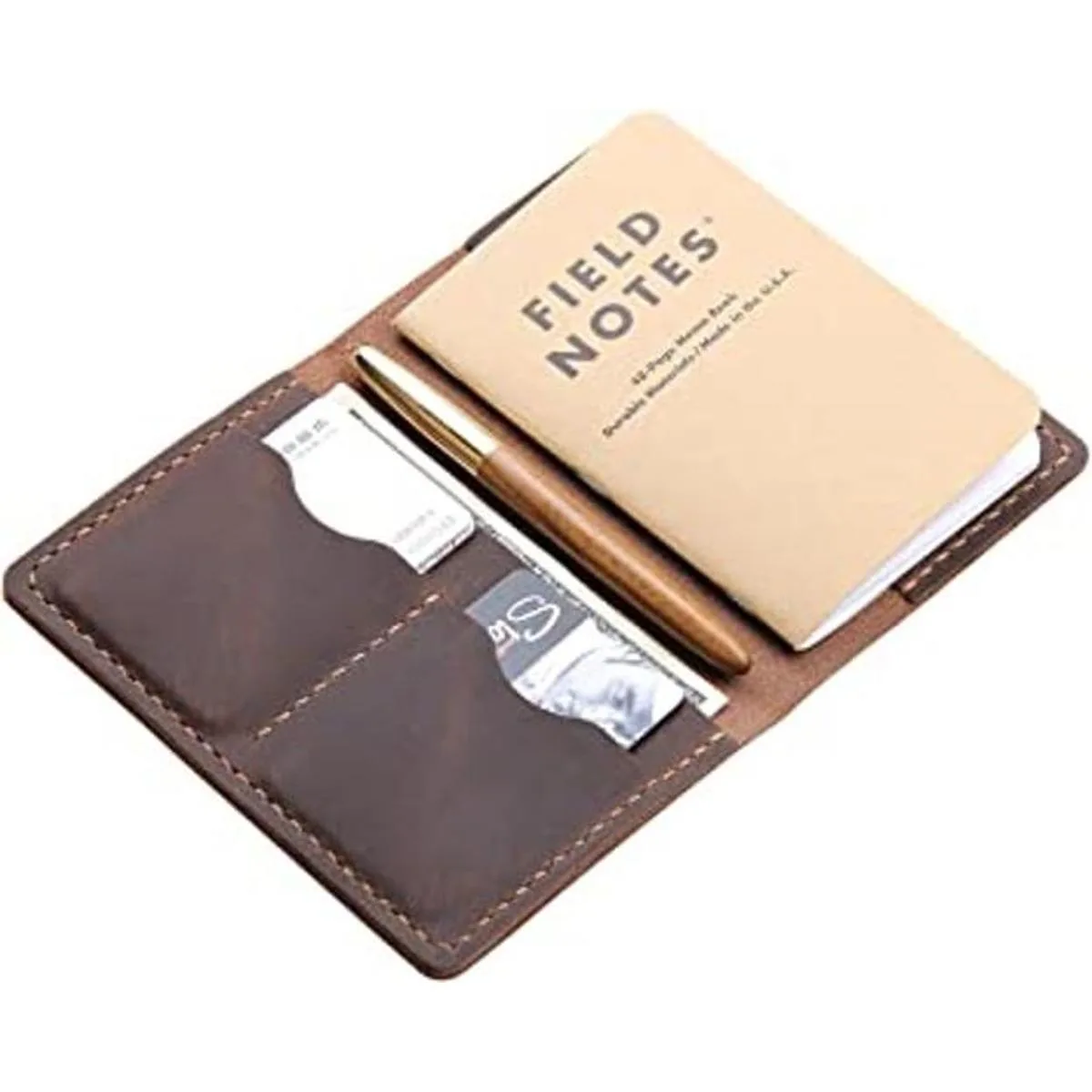 Funda de piel para cuaderno Moleskine Cahier hecha a mano_1
