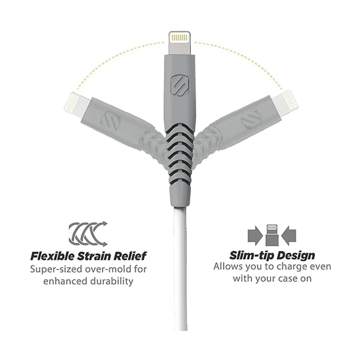 SCOSCHE HDI310WT Strikeline Cable resistente de carga y_4