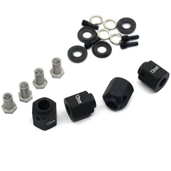 RCLions Bujes de rueda hexagonal de 0.472 in para Traxxas_3