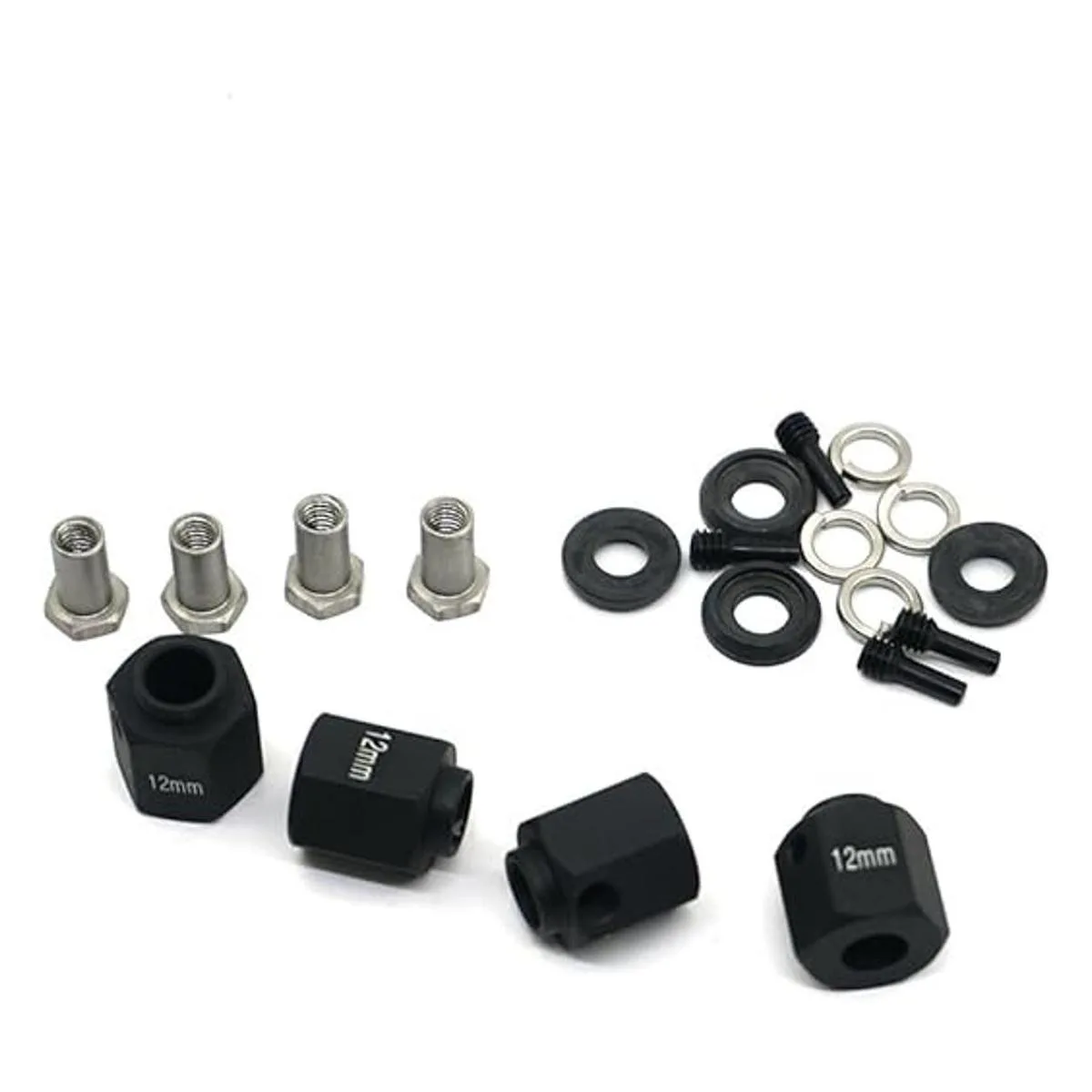 RCLions Bujes de rueda hexagonal de 0.472 in para Traxxas_2