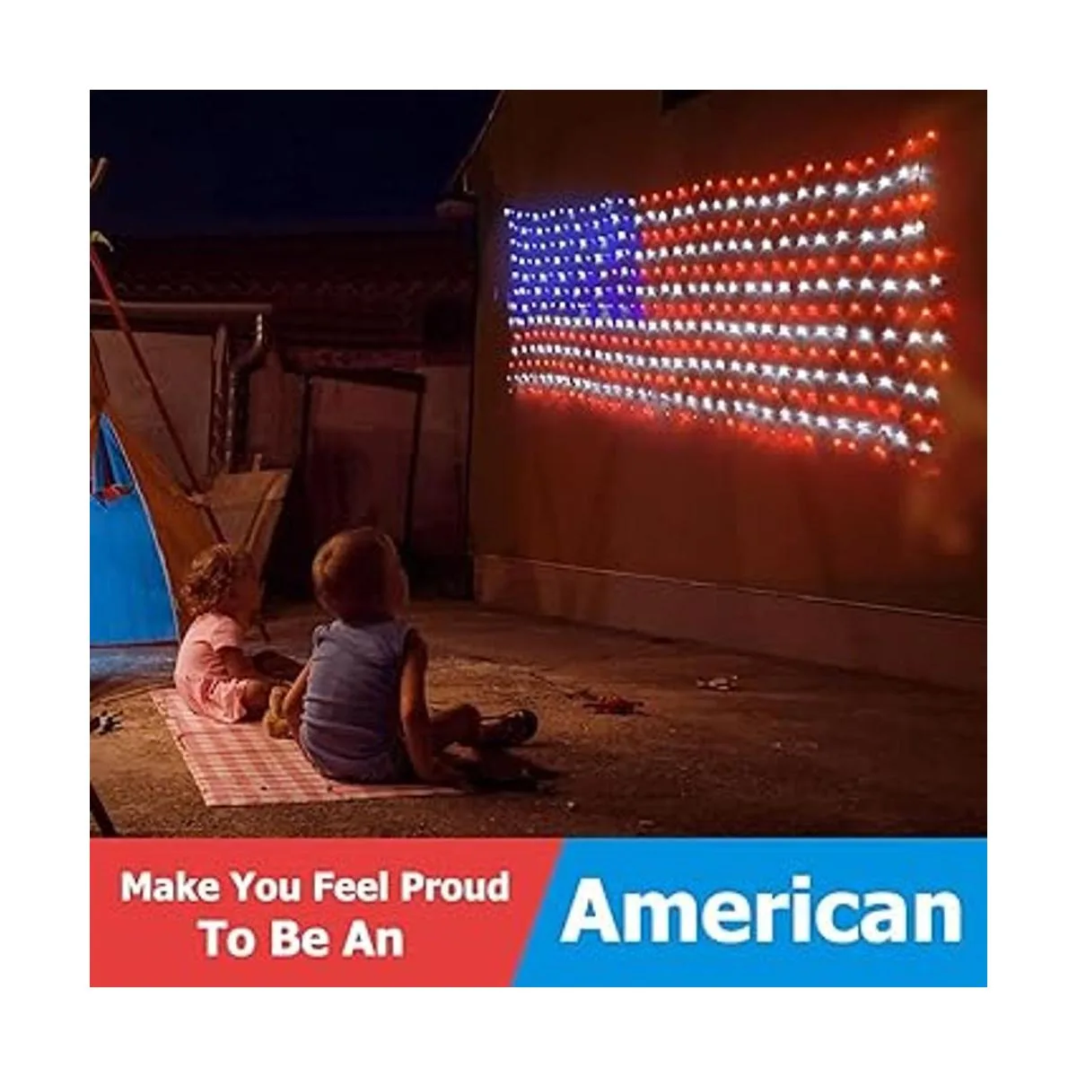 MZD8391 Luces de bandera estadounidense 420 LED_7