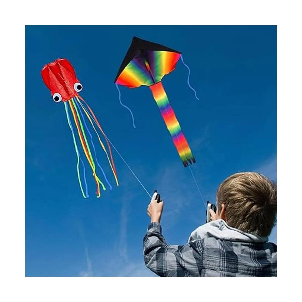 Paquete de 2 cometas Gran cometa arcoíris y pulpo_5