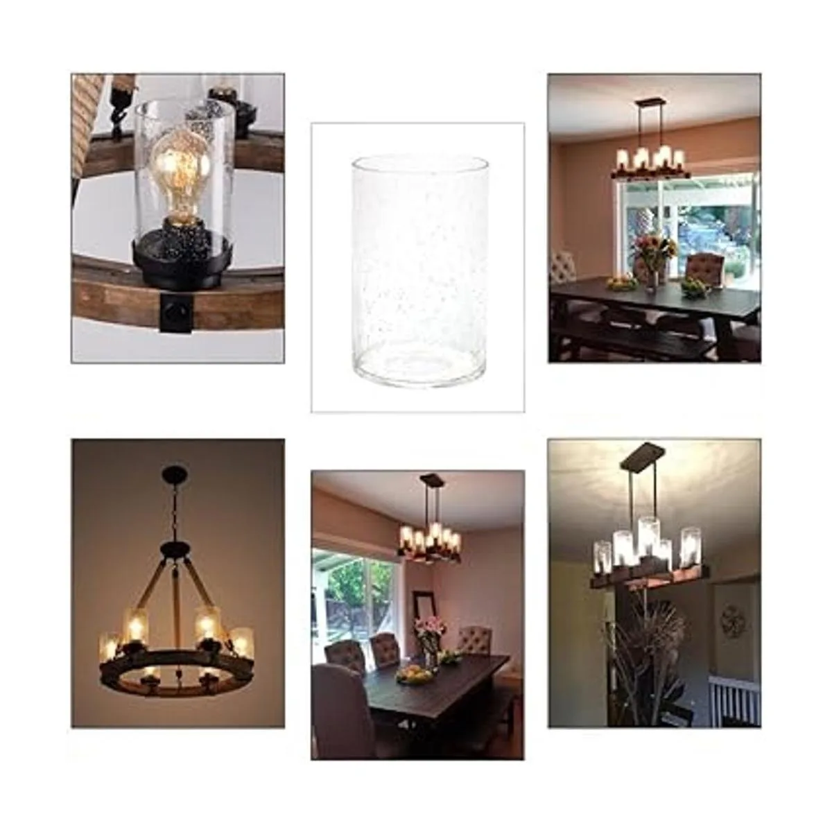 Eumyviv Sombra de vidrio sembrado cilíndrica de vidrio de_6