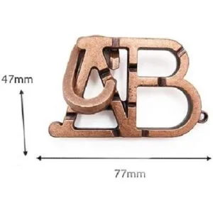 SHUYUE ABC Rompecabezas de metal con cerradura de_2
