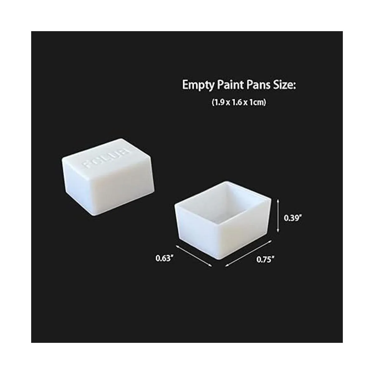 FCLUB Paleta de pintura de plástico blanco para acuarela_6