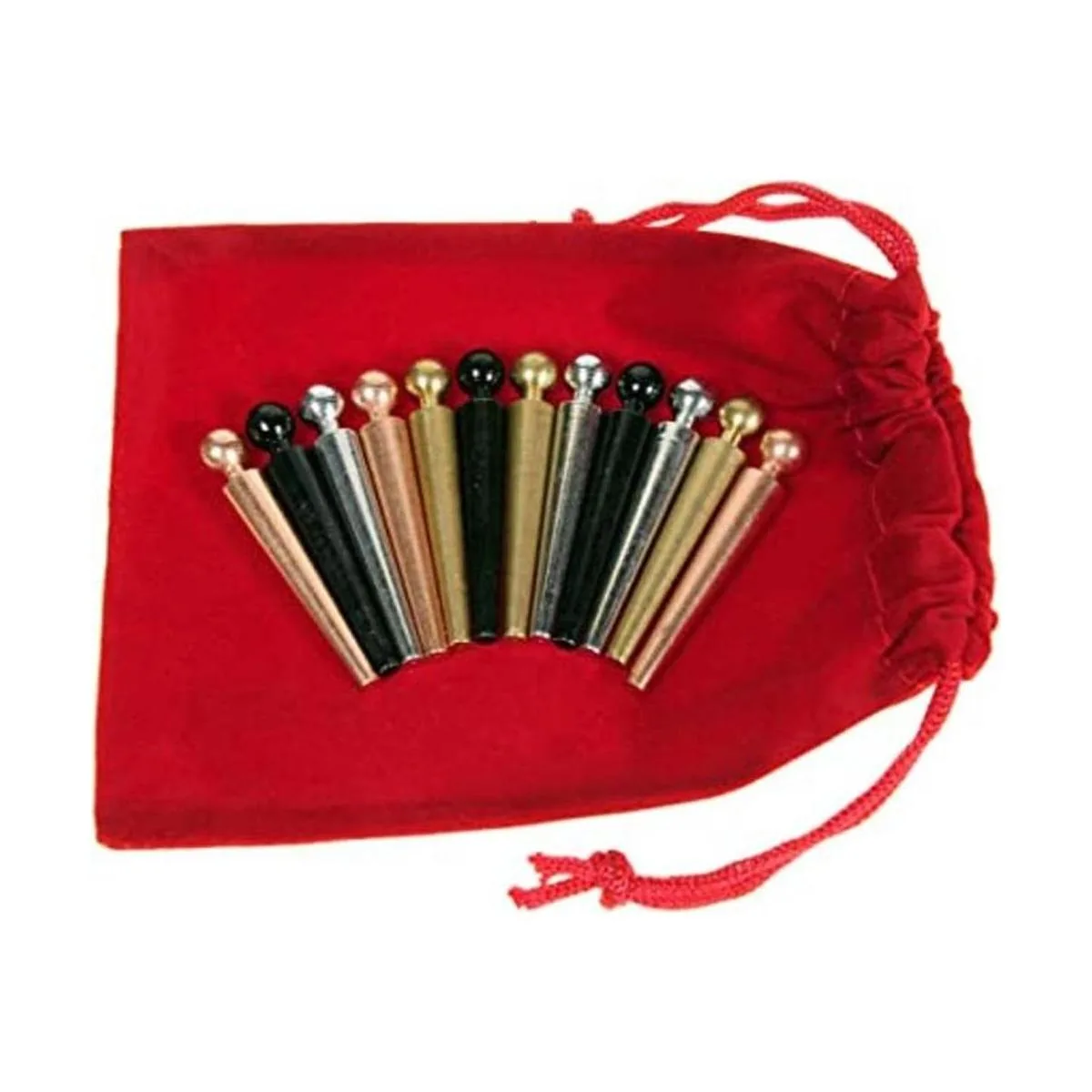 Juego de 12 pinzas de metal para cribbage de lujo para_1