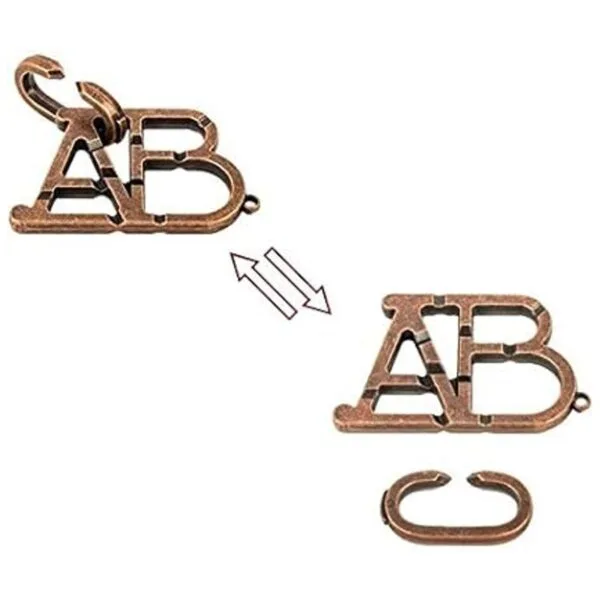 SHUYUE ABC Rompecabezas de metal con cerradura de_3