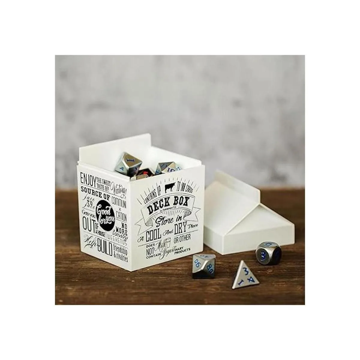 KakapopoTCG Deckfast blanco caja de cubierta caja de_3