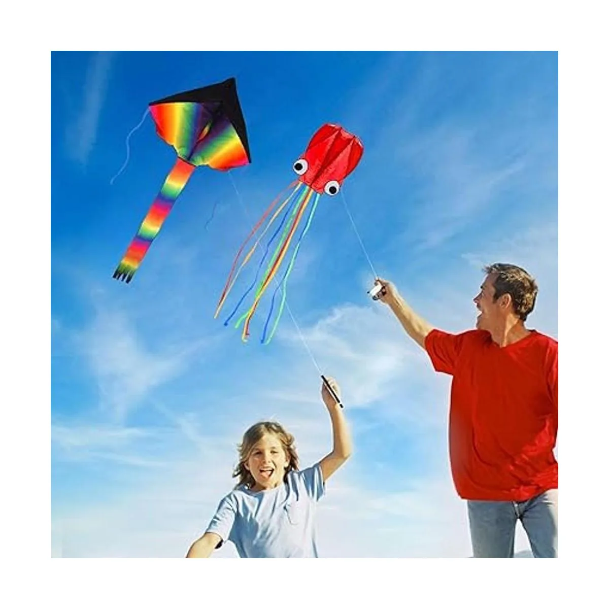 Paquete de 2 cometas Gran cometa arcoíris y pulpo_6