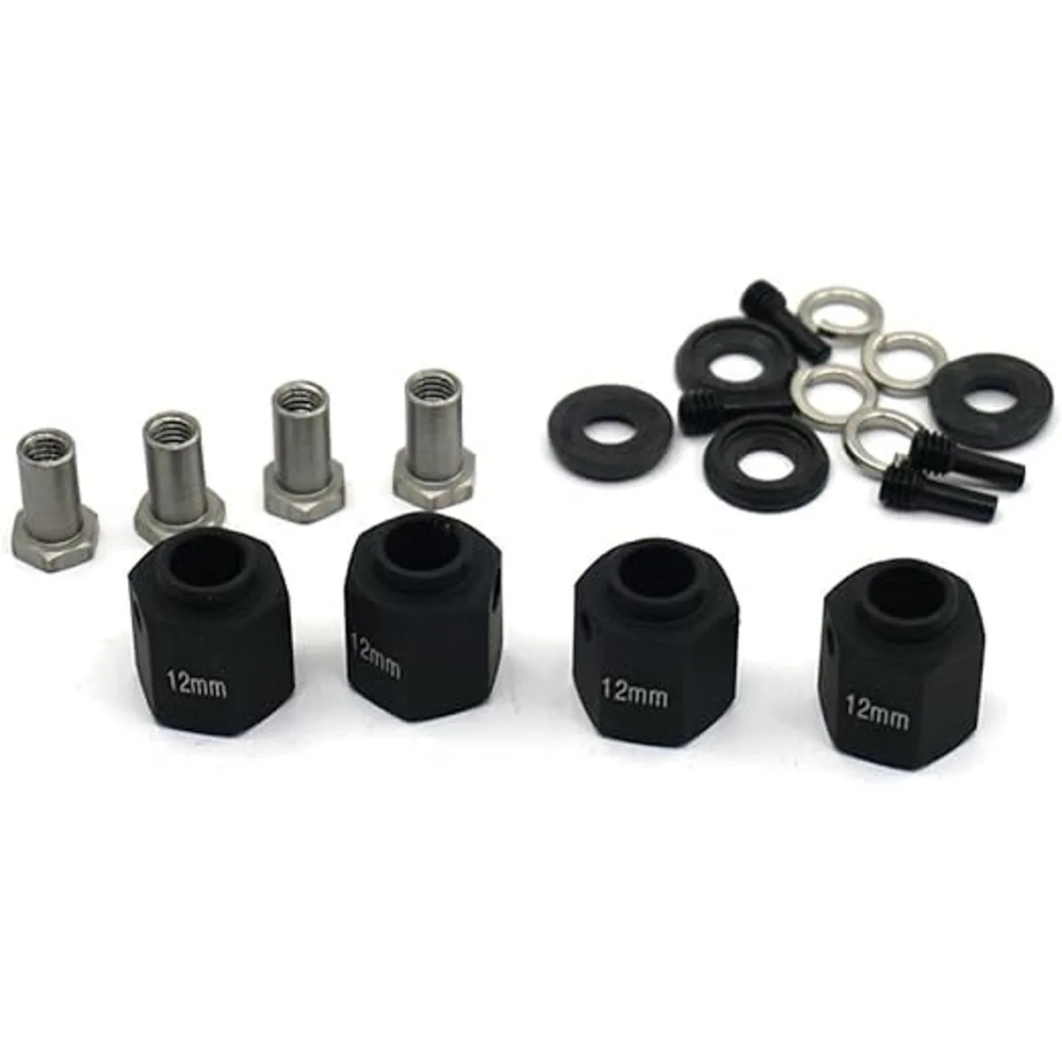 RCLions Bujes de rueda hexagonal de 0.472 in para Traxxas_4