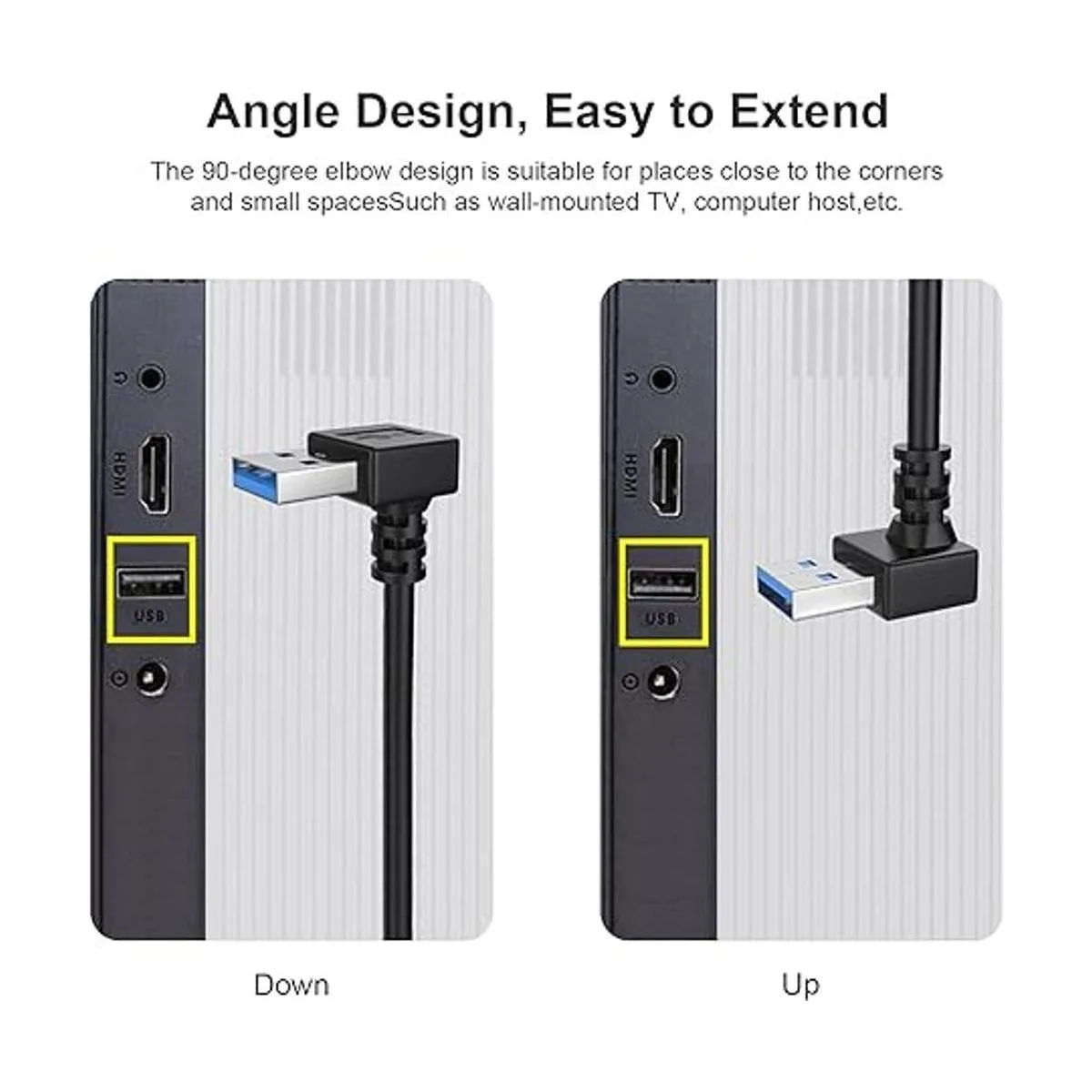 SuperSpeed Cable de datos de extensión USB 3.0 macho a_3