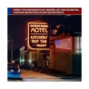 MZD8391 Luces de bandera estadounidense 420 LED_6