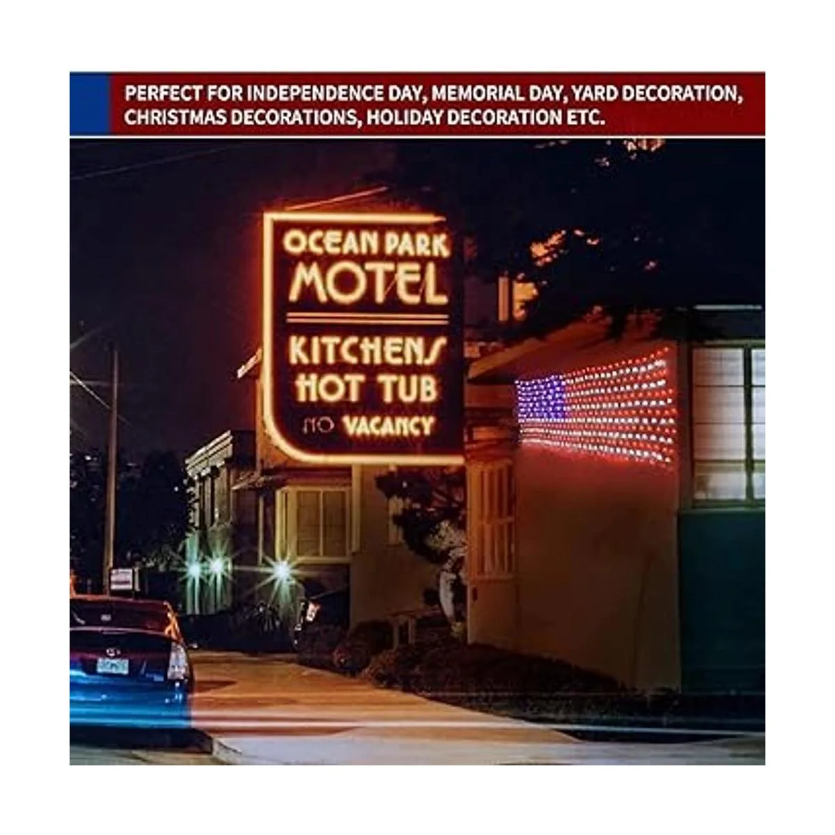 MZD8391 Luces de bandera estadounidense 420 LED_6