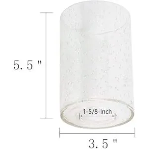 Eumyviv Sombra de vidrio sembrado cilíndrica de vidrio de_2