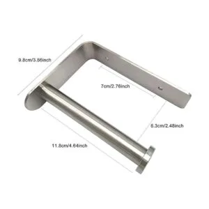 Lofekea Soporte de pared para papel higiénico acero_4