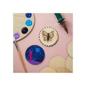 Juvale Paquete de 36 círculos de madera sin terminar para_2