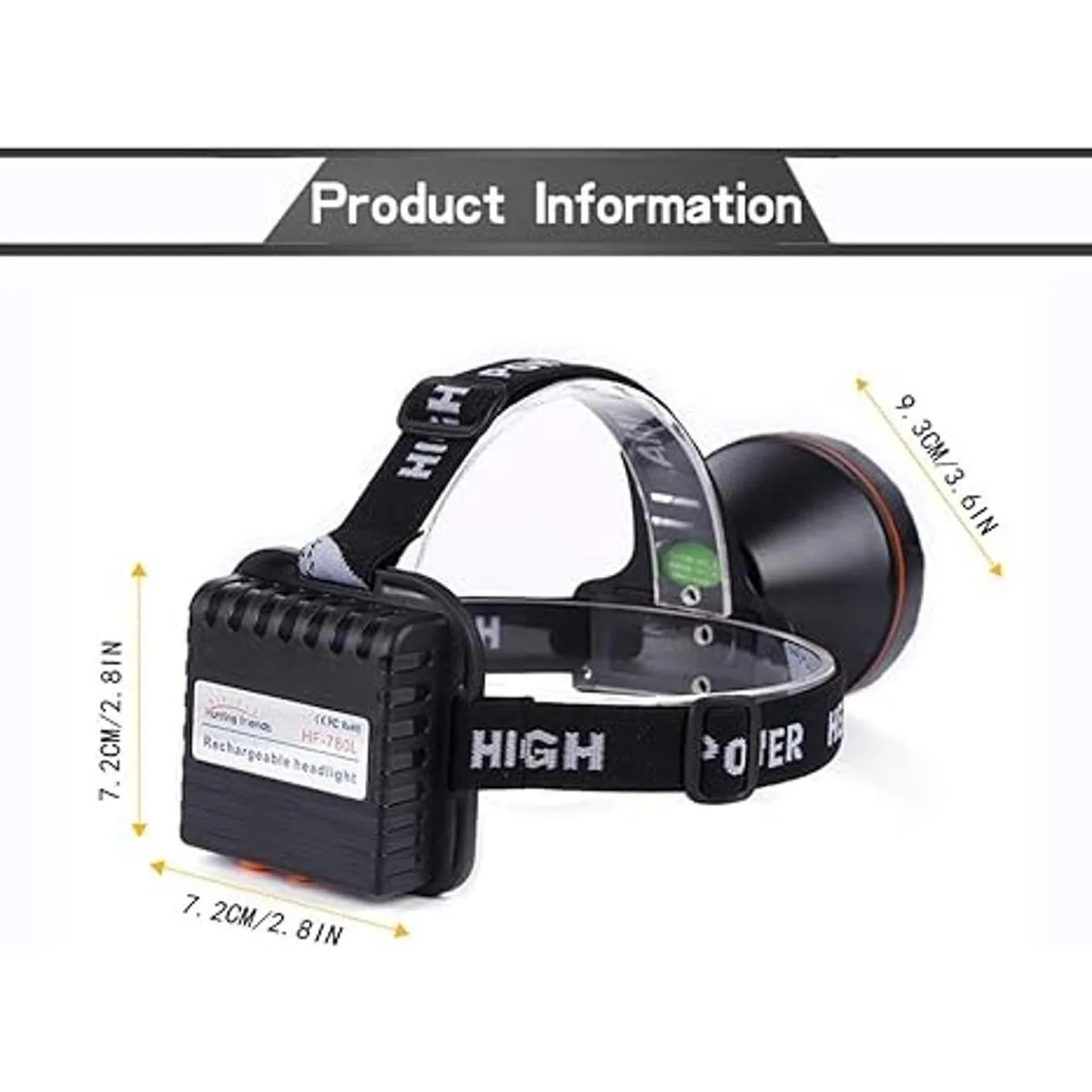 Hunting Friends Superbright Faro delantero recargable_3