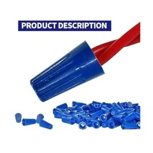 Eagles 100 conectores de alambre giratorio color azul_3