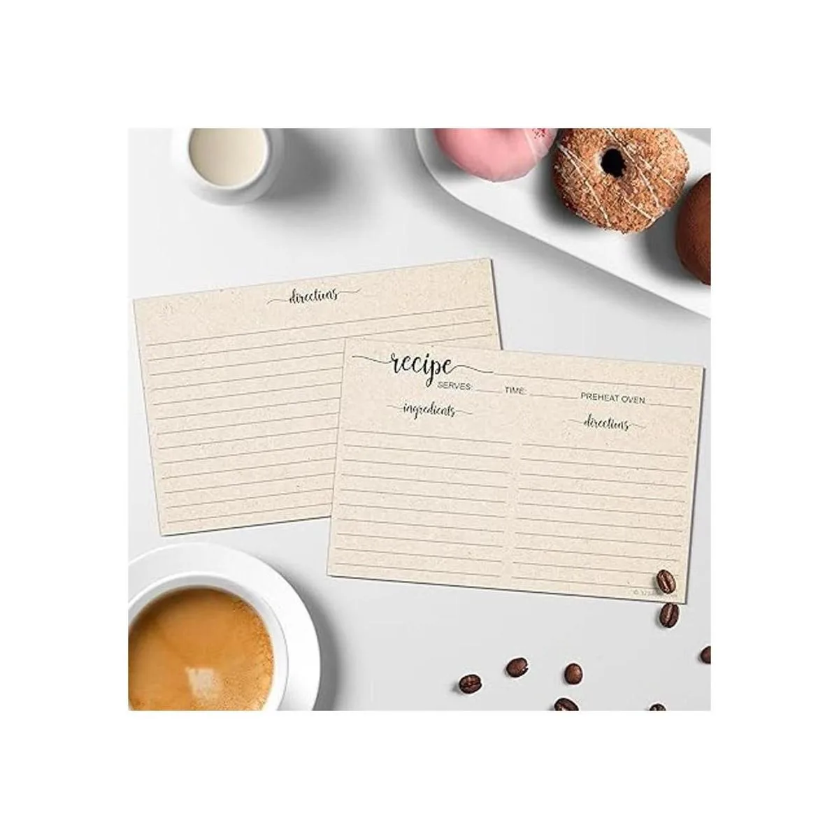321Done Tarjetas de recetas de 4 x 6 pulgadas color_3