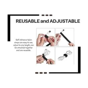 Paquete de 12 correas de cincha 12 x 1 pulgada cable de_3