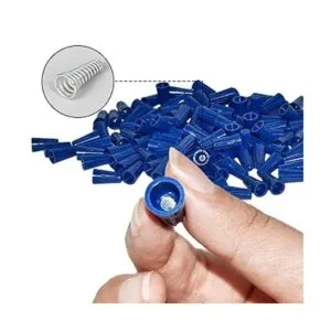 Eagles 100 conectores de alambre giratorio color azul_4