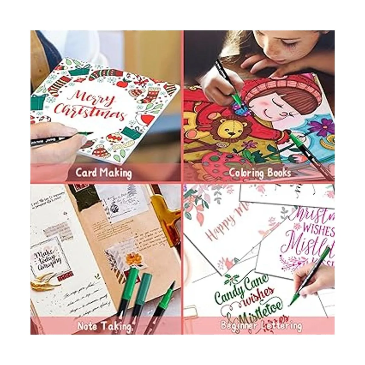 Marcadores artísticos de punta doble bolígrafos de punta_3