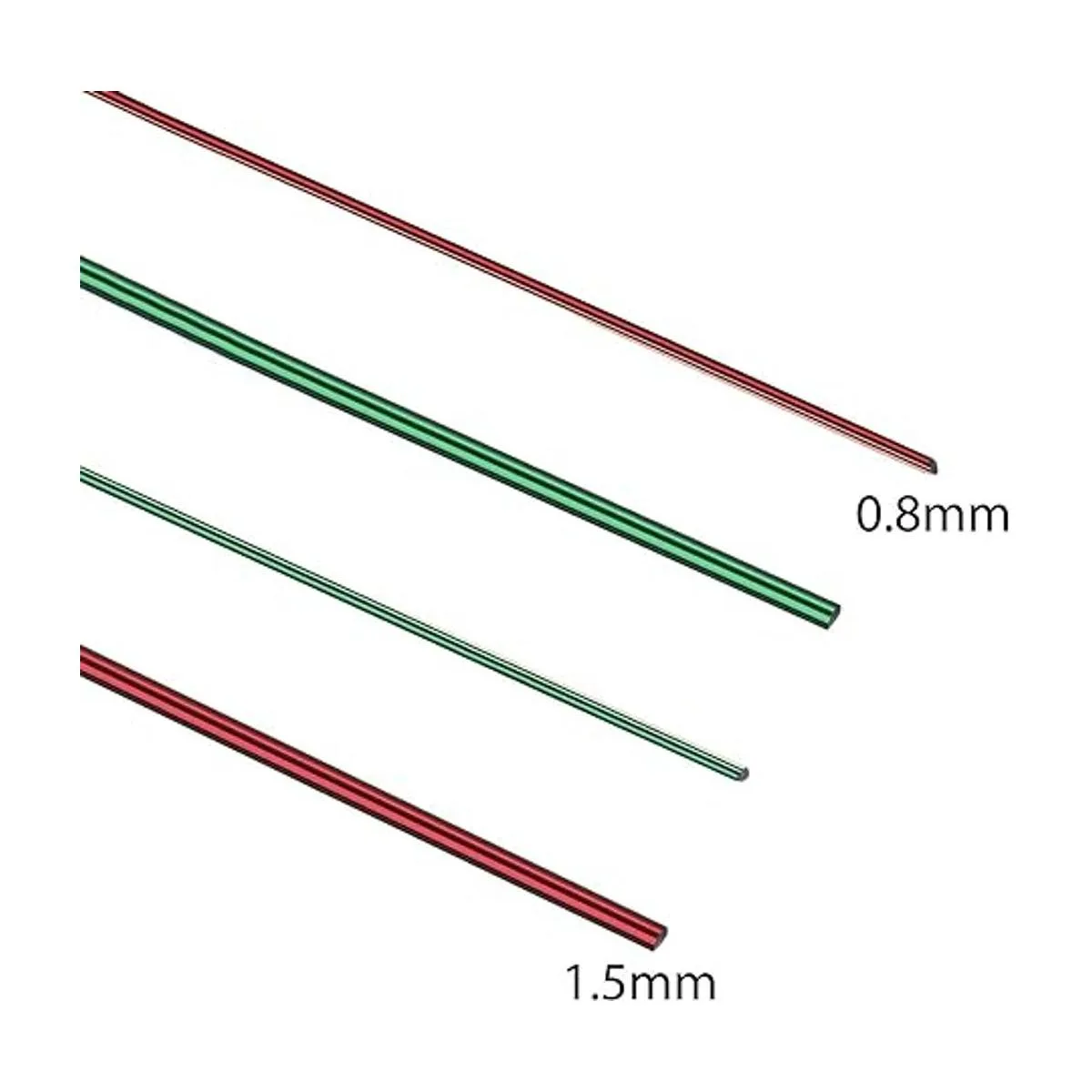 Shappy 24 rollos de alambre para manualidades de aluminio_3